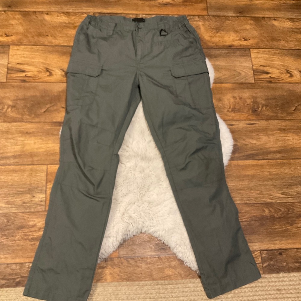 Tactical Pants Size 36x34 Green Cargo Mens Woven
